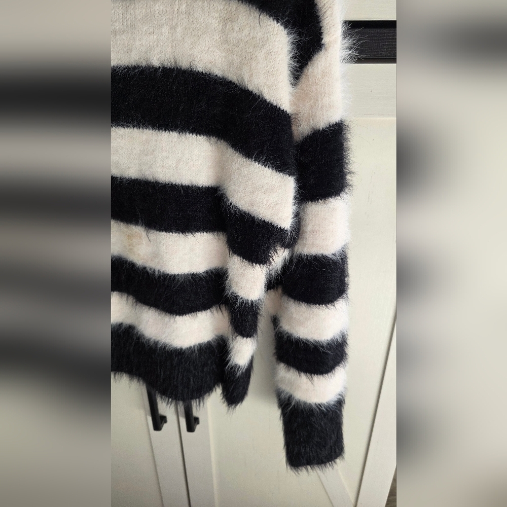 a new day Black and White Striped Women's Sweater - Picture 3 of 4
